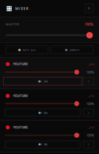 LiveStation Audio Mixer